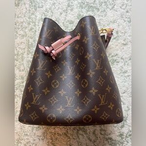 Louis Vuitton Neonoe Bag Pink and Brown monogram